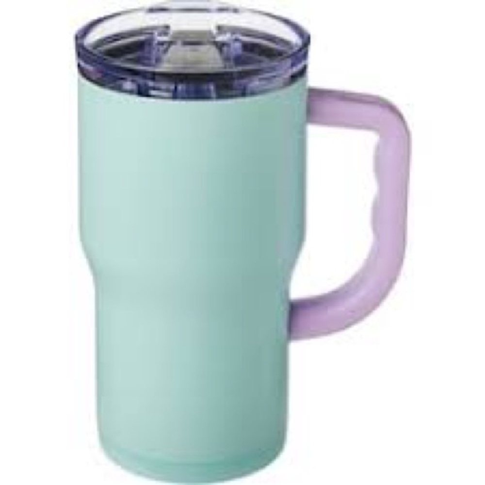 Mint Green and Lavender Tumbler with Handle, and Other Colours! NEW! 19$ ☕️